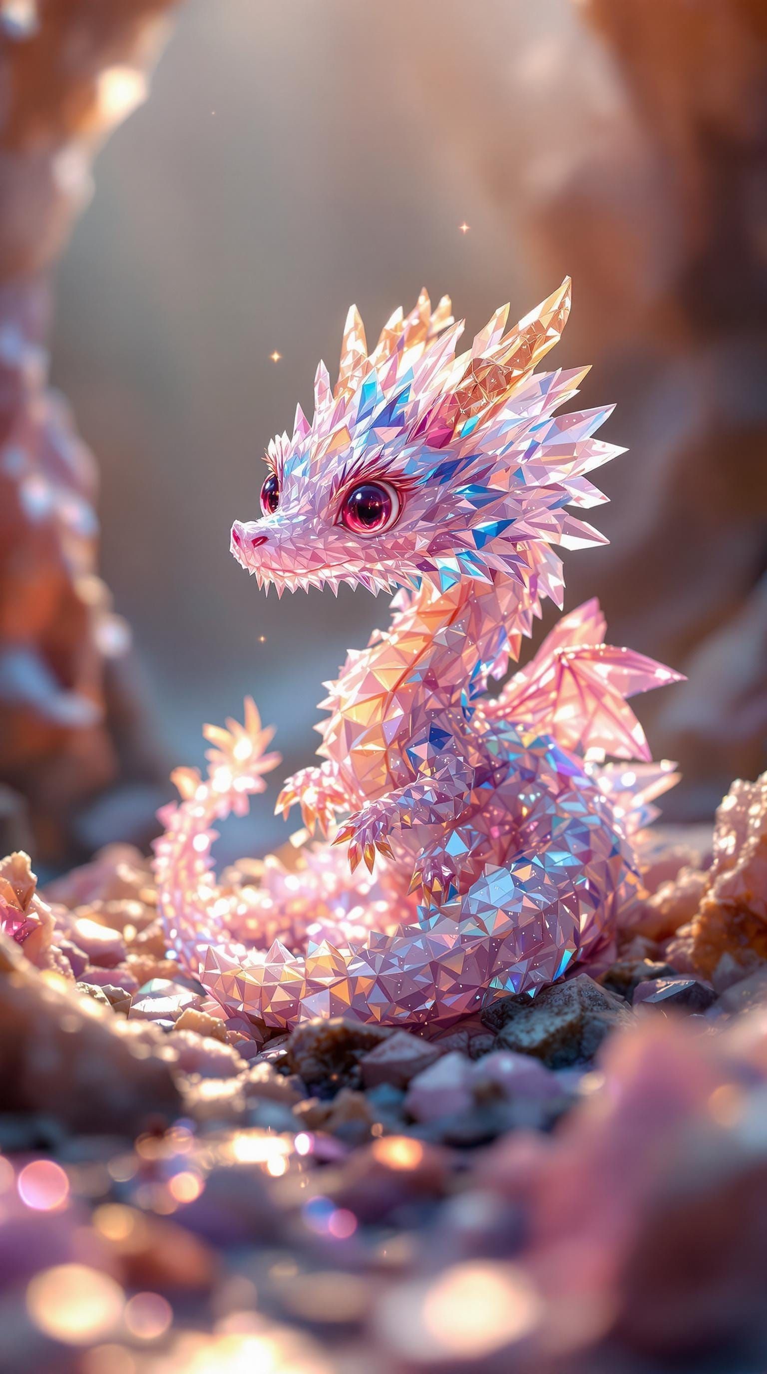 Crystallographic Dragon in Dawn's Soft Light