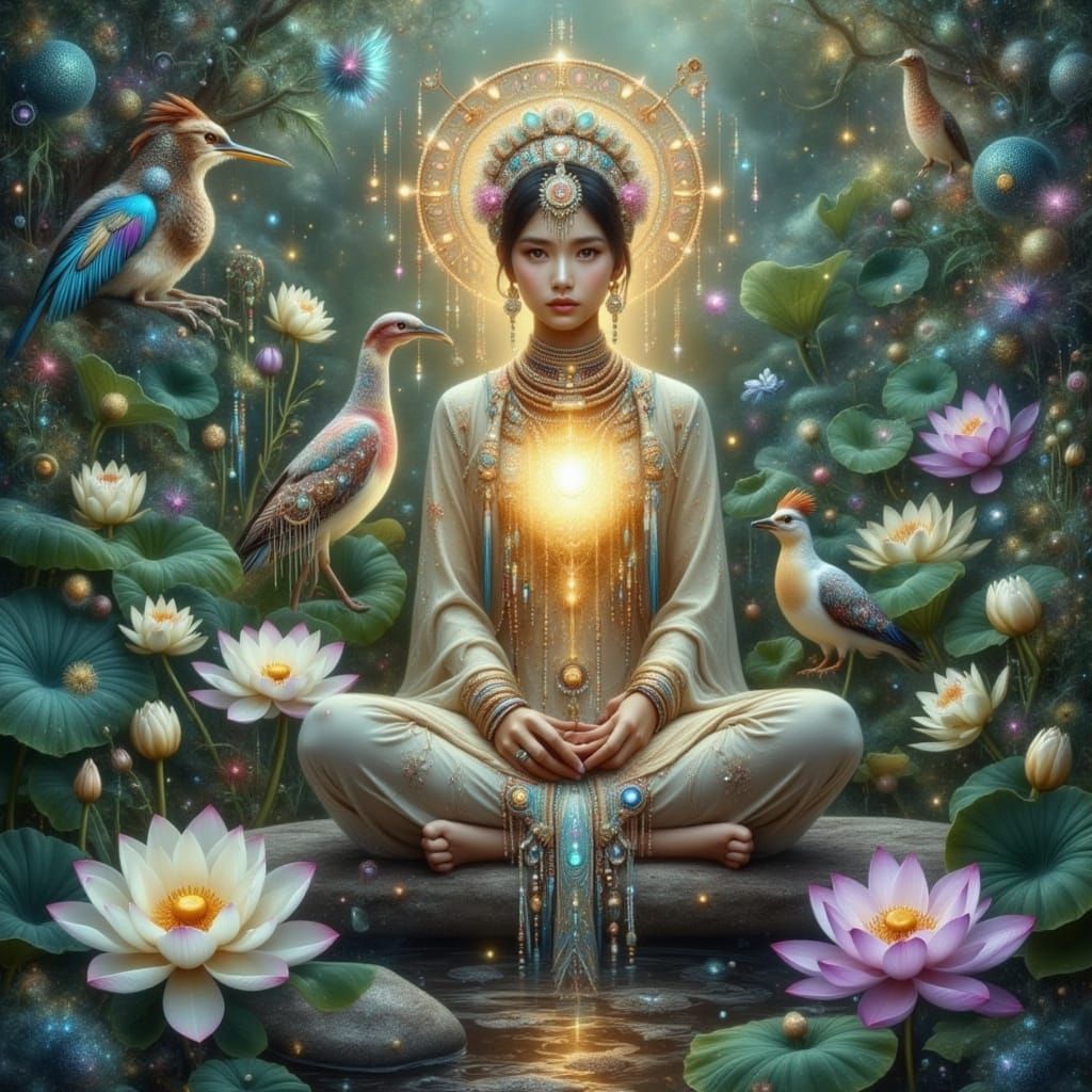 Vietnamese Maiden Embodies Mystic Lotus