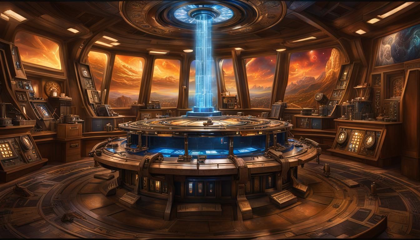 Doctor Who TARDIS Console Room: Hyperrealistic Interior