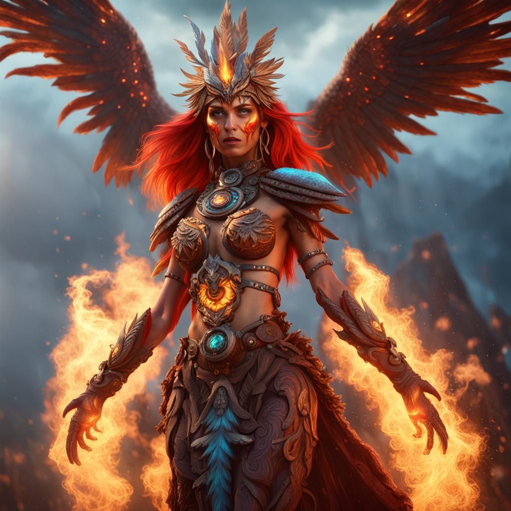 Fire Bird Woman