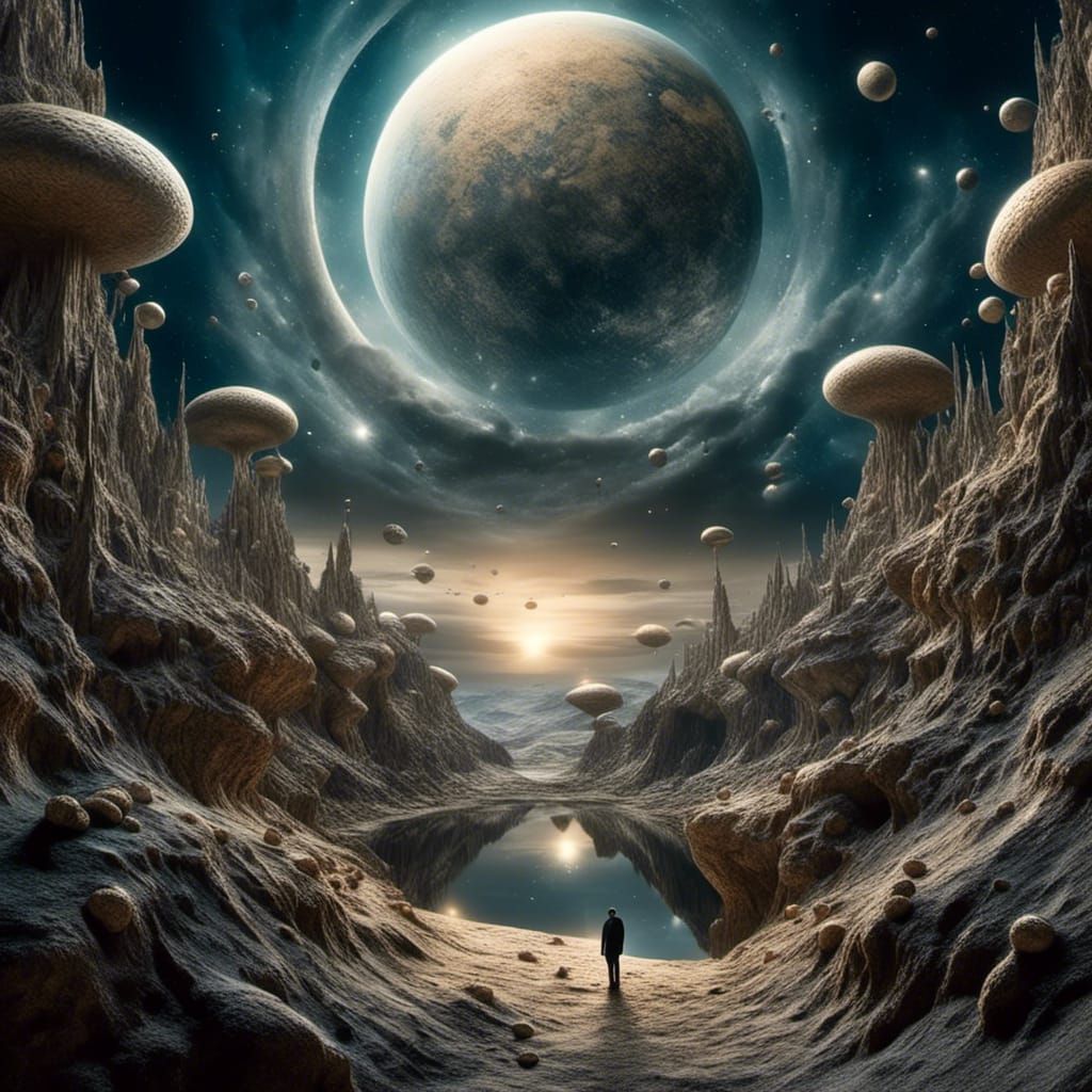 Epic Sci-Fi Portrait of Spock on Alien Planet