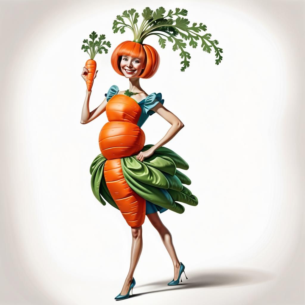 Carrot Couture Caricature