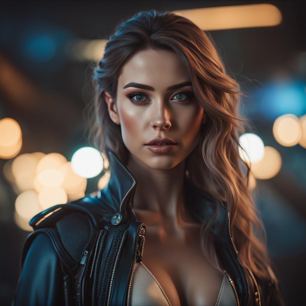 Cinematic Portrait of a Supermodel in Photorealistic Style