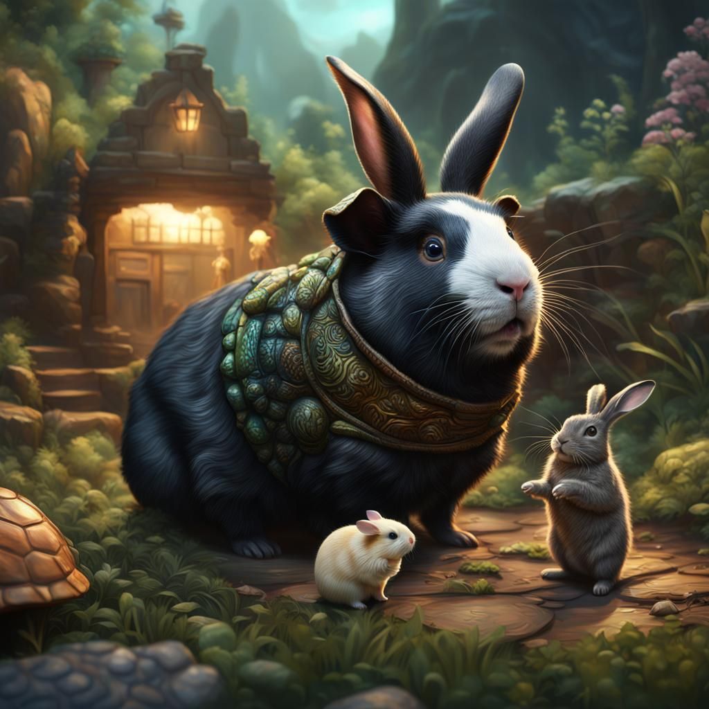 Fantastical Pets in Detailed Matte Painting