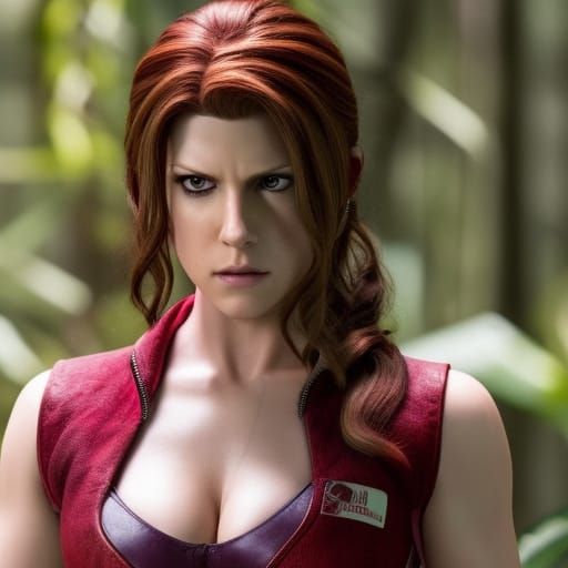 Claire Redfield Portrait by Greg Rutkowski and Artgerm