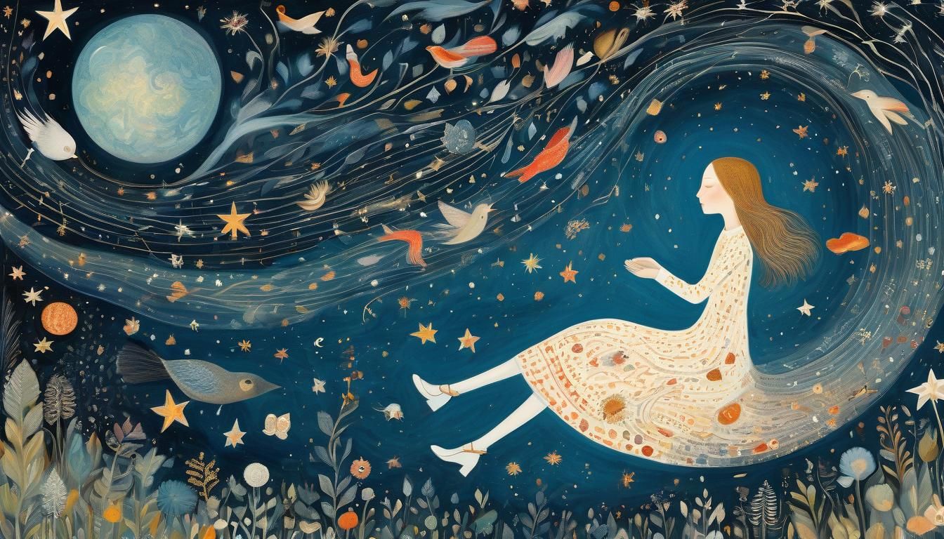 Dreamy Galaxy Illustration of Infinite Consciousness