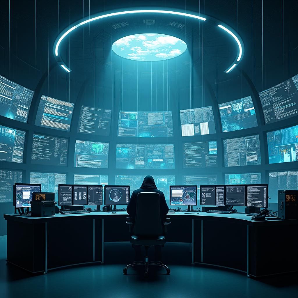 Encrypted Code Streams in Clandestine Cyberpunk Center