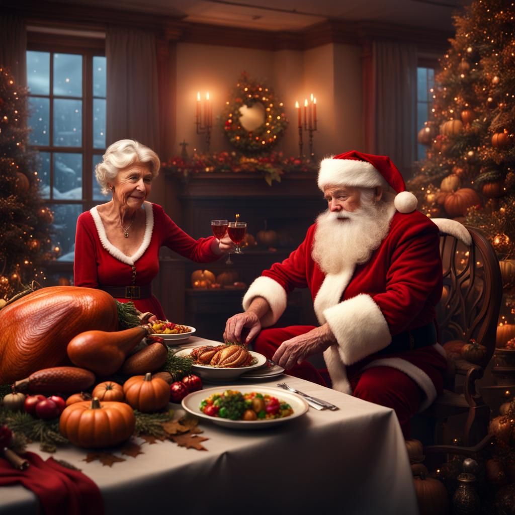 Santa and Mrs. Claus Thanksgiving Celebration