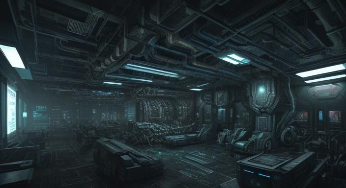 Wounded soldier being healed by a medical robot in the infir...