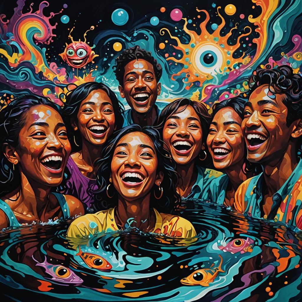 Surrealist Dream: Laughing Faces in Abstract Expressionism