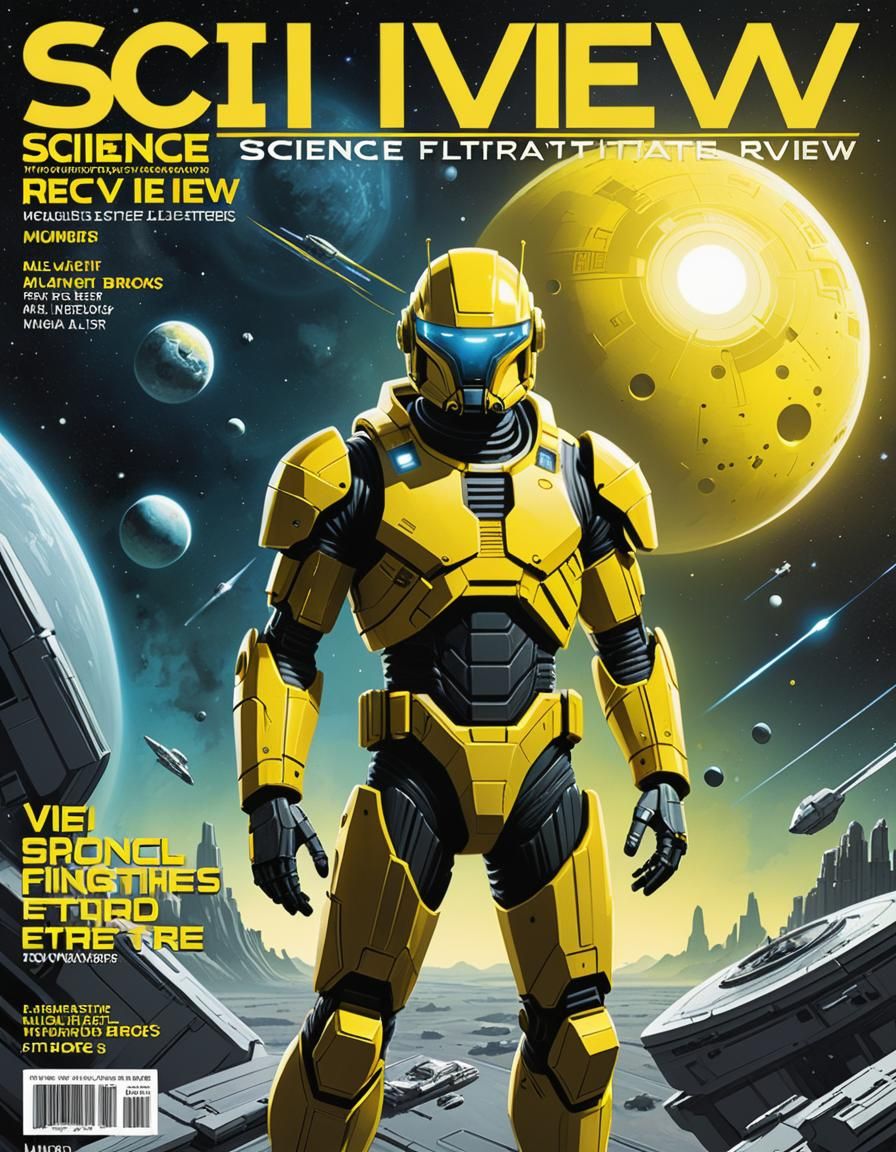 Sci View: Minimalist Sci-Fi Magazine Cover Art
