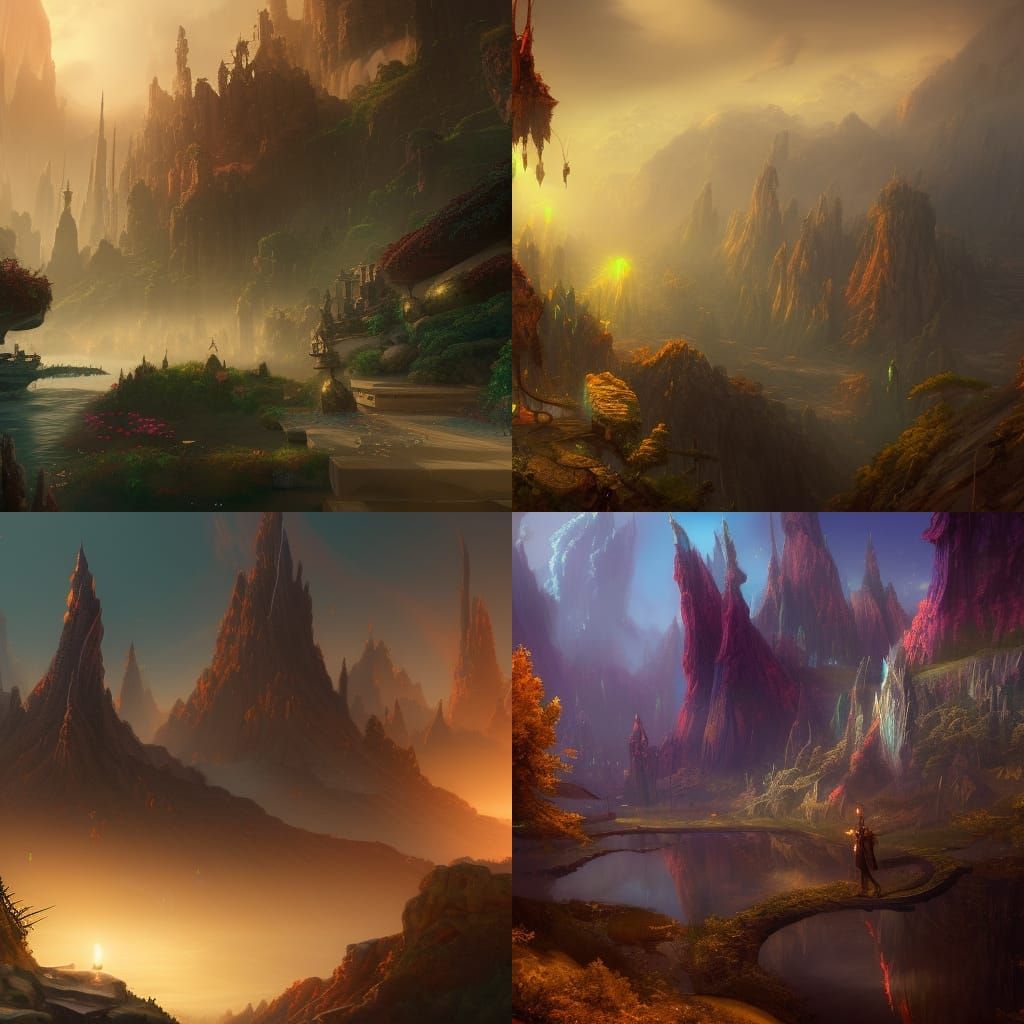 Fantastical Dreamscape in Deep Color