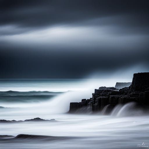 Stormy Night at Sea: Professional Photography