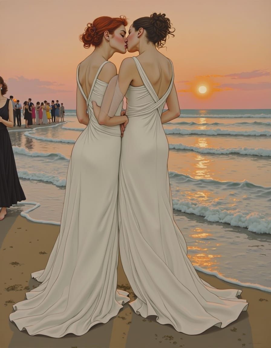 Art by Gustav Klimt, Alphonse Mucha, Aubrey Beardsley, Henri...