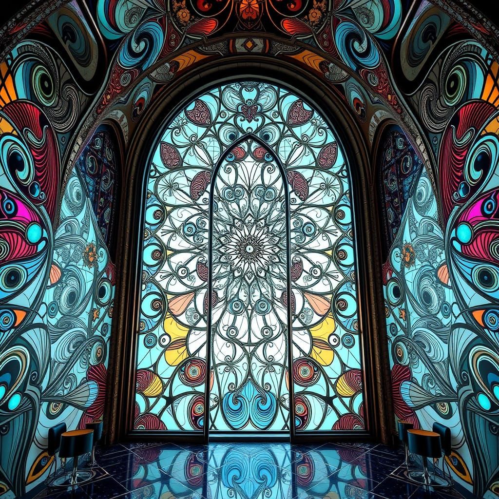 Stunning Art Deco Windows to Otherworldly Realms