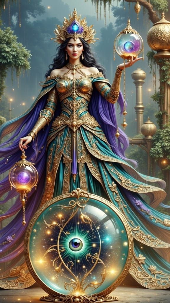 Aurora Queen of Magic with Magic Eye Orb