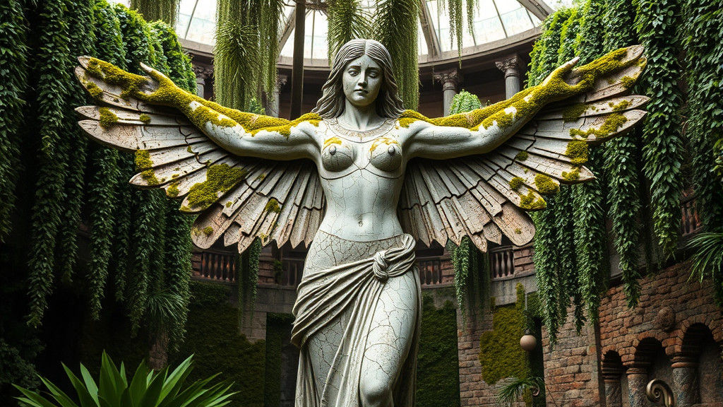 Isis Statue in the Hanging Gardens of Babylon