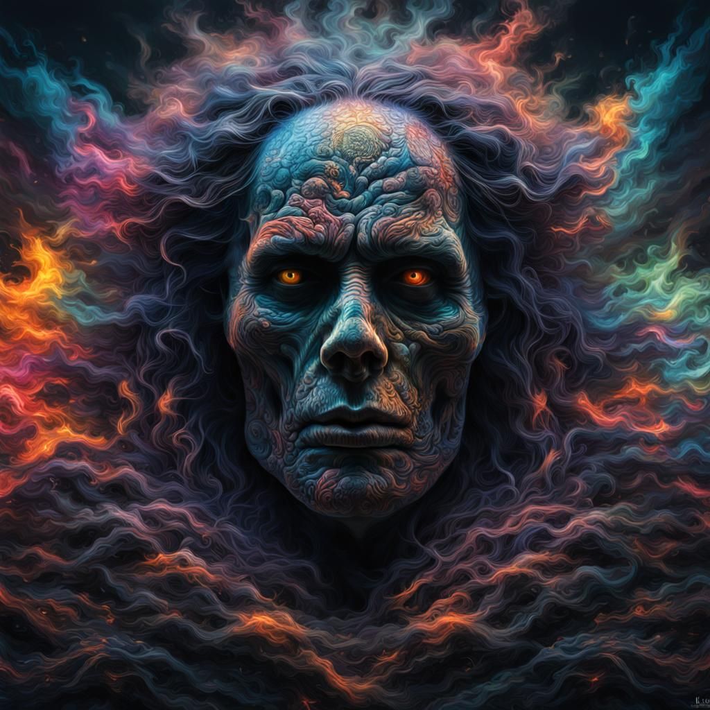 Hyperrealistic Color Burst Ghost in HDR