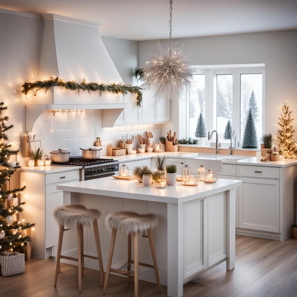 white Scandinavian-style kitchen