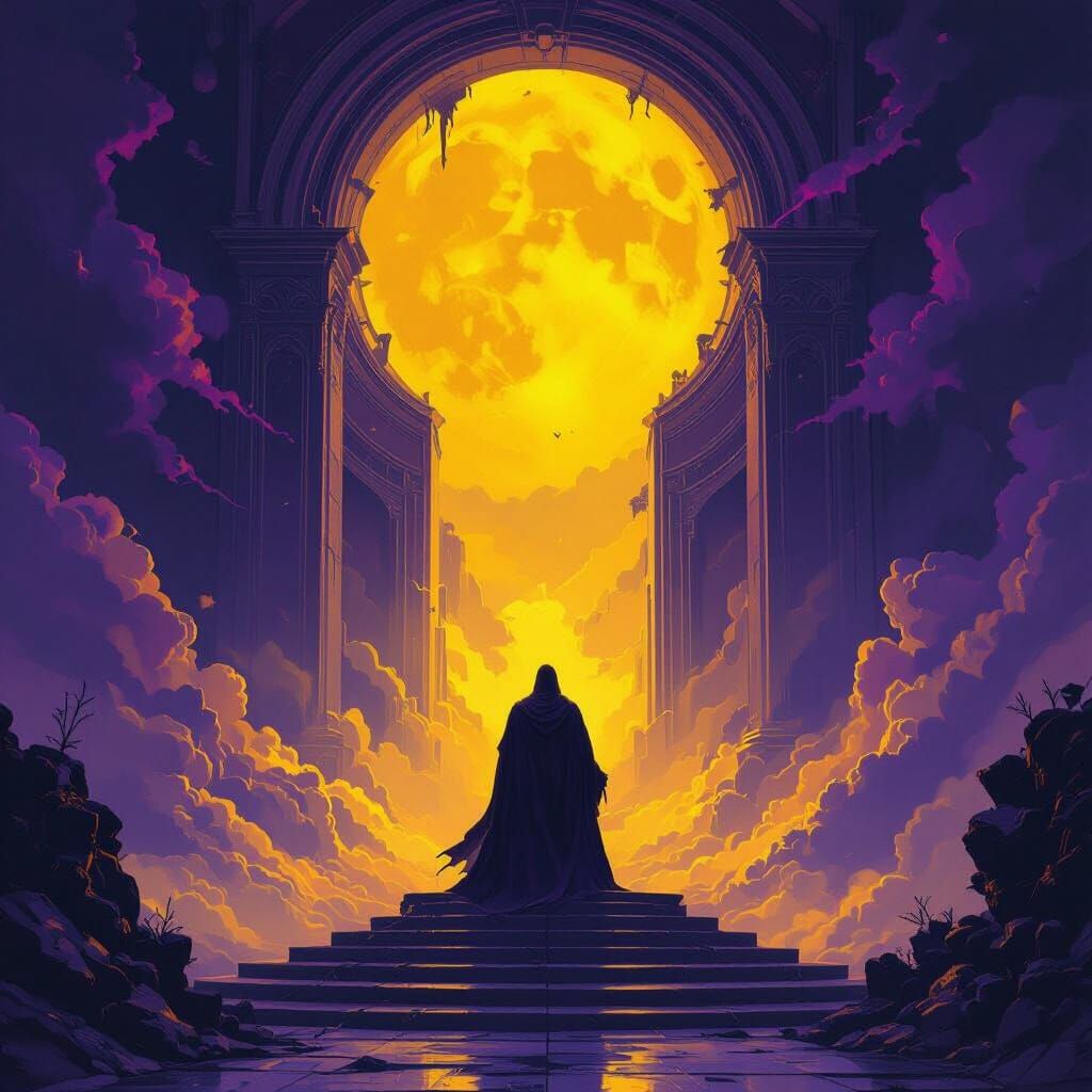 Epic Dark Fantasy Judgment Scene Masterpiece