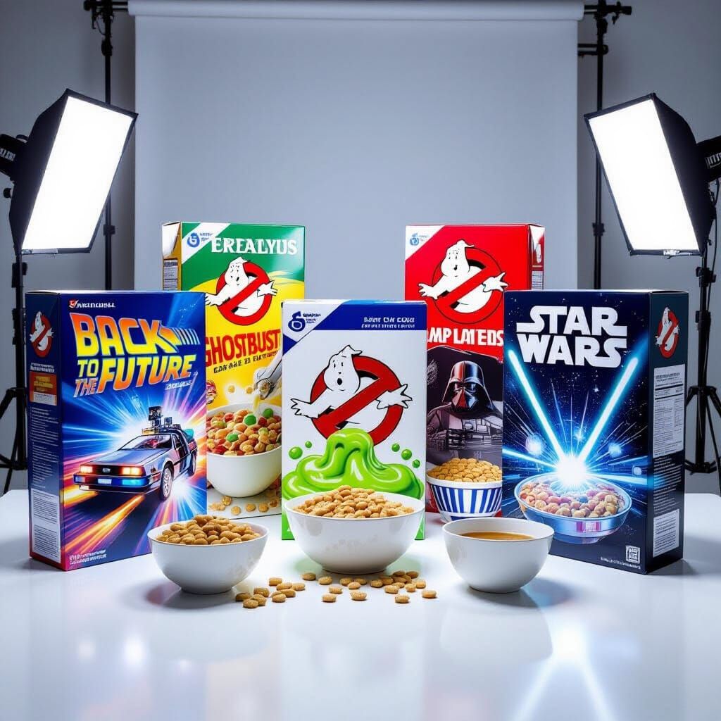 Cereal Boxes Inspired by Classic Hollywood Films
