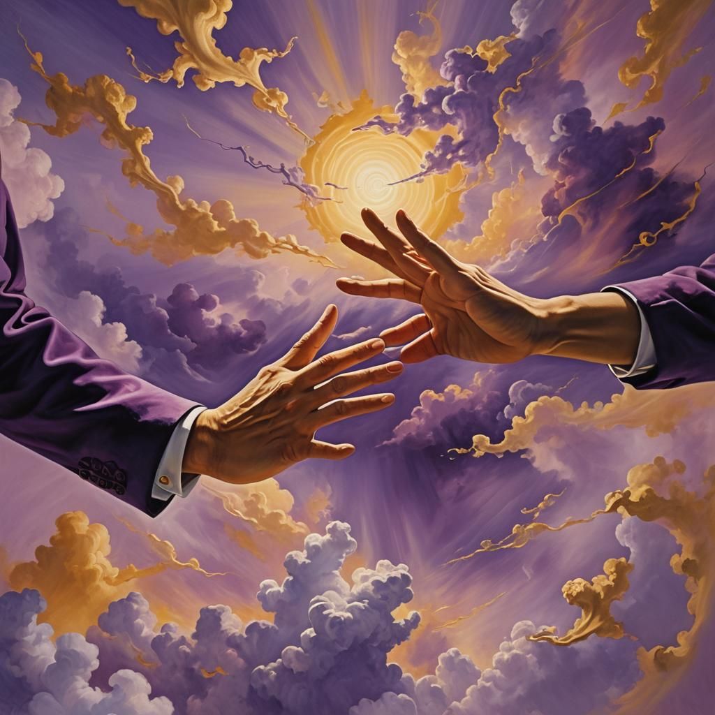 Demigods Unite in Surrealist Salvador Dali Style