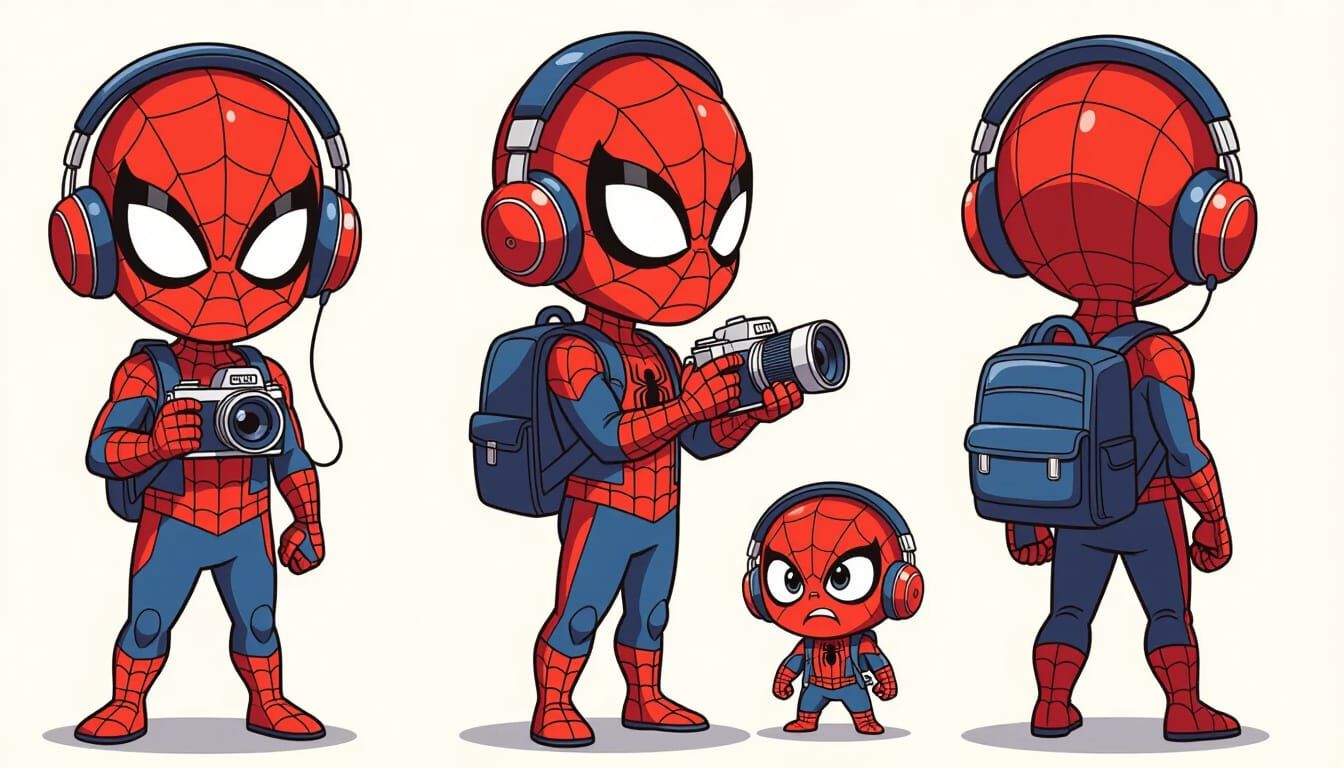 Chibi style Spider-Man