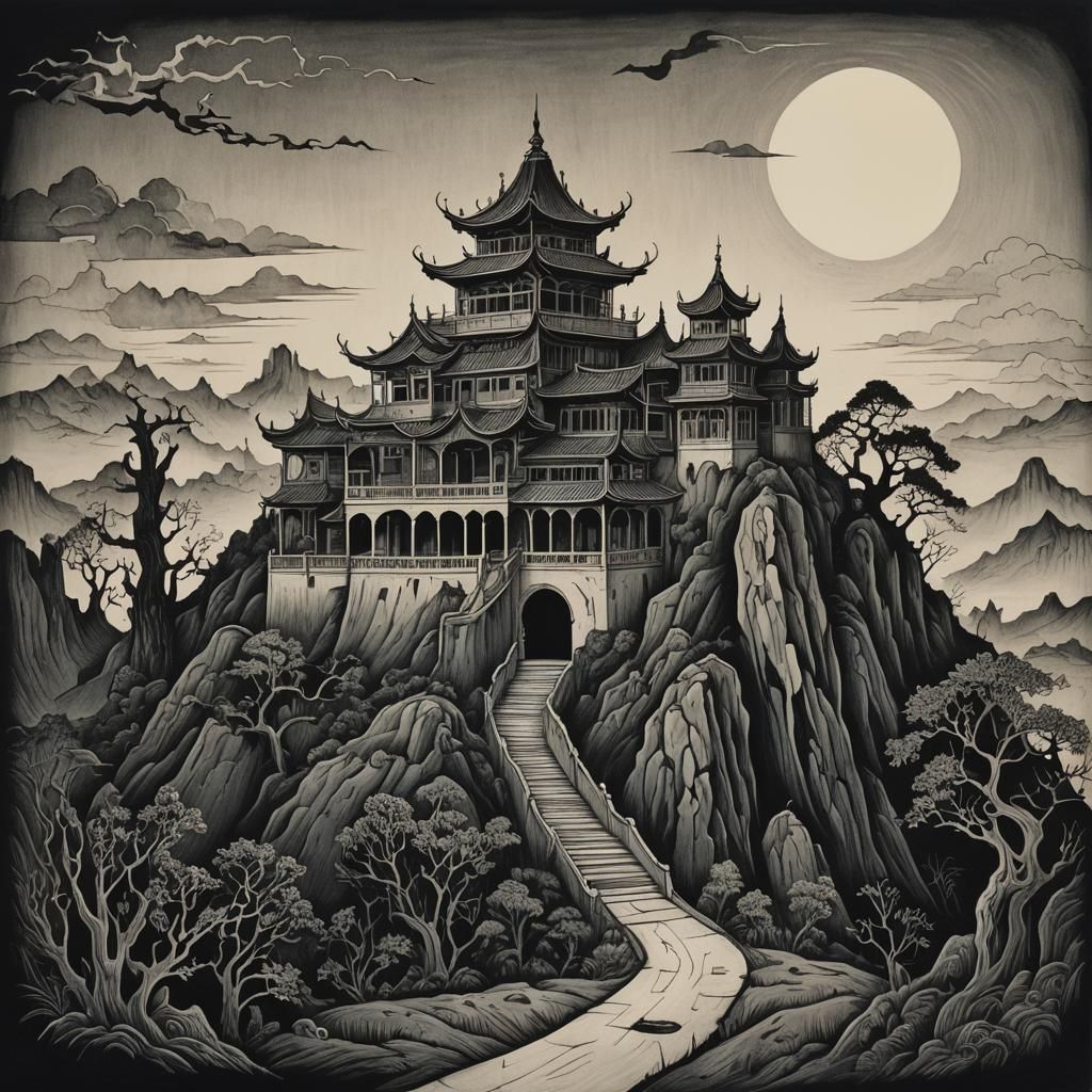 Dire Looking Abandoned Mansion