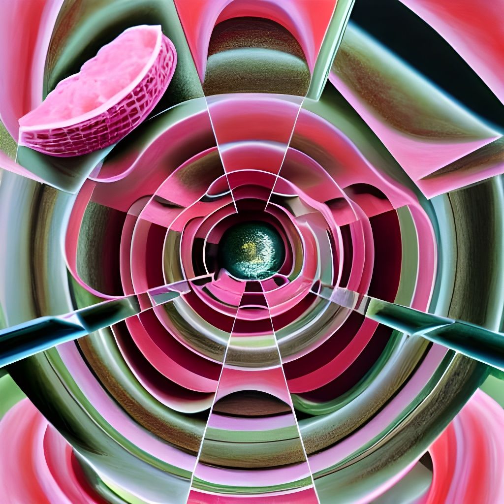 Watermelon to Vortex: Surreal Digital Art
