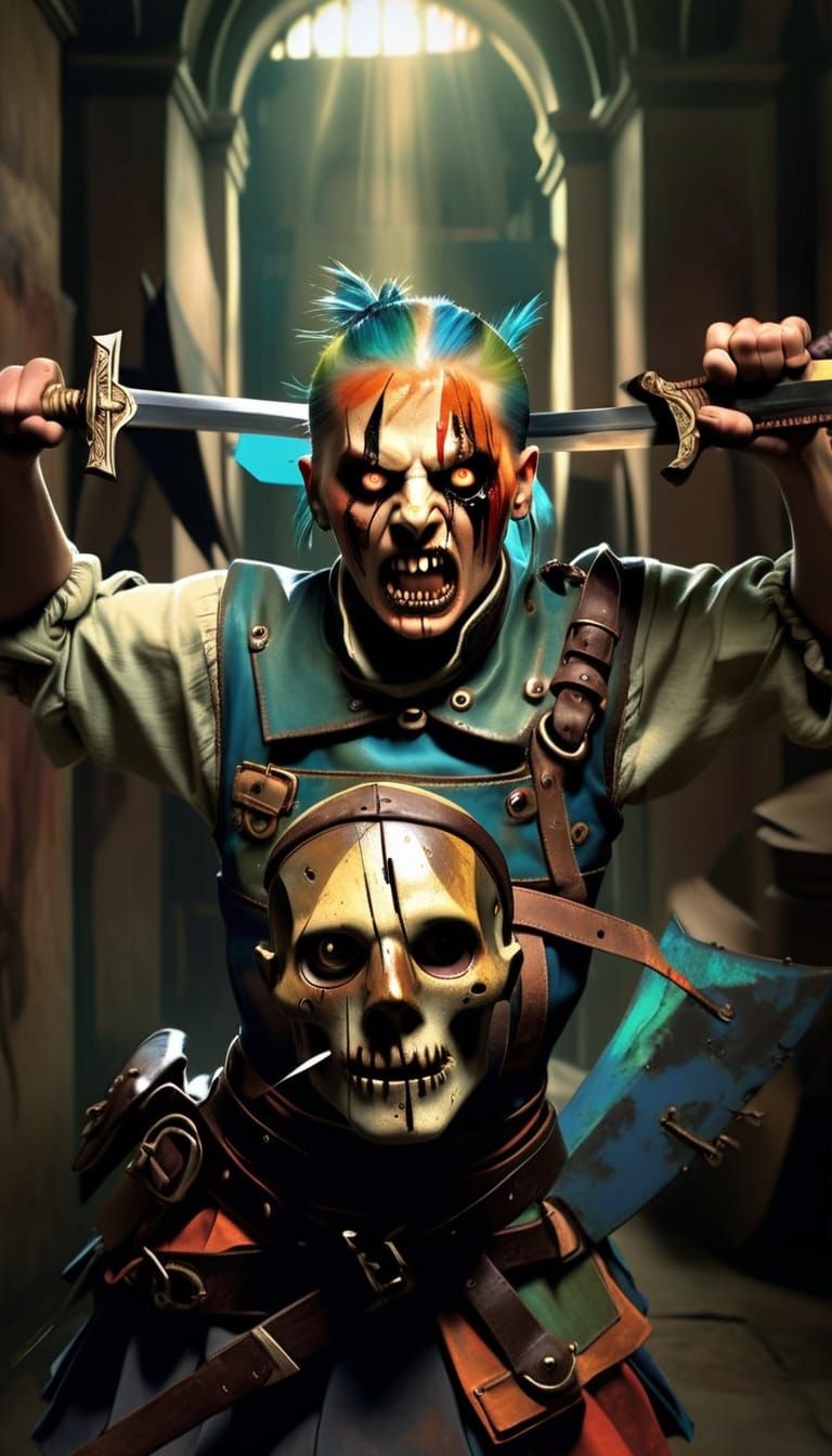 Aetherpunk Squire's Shock: Lance and Sword Encounter