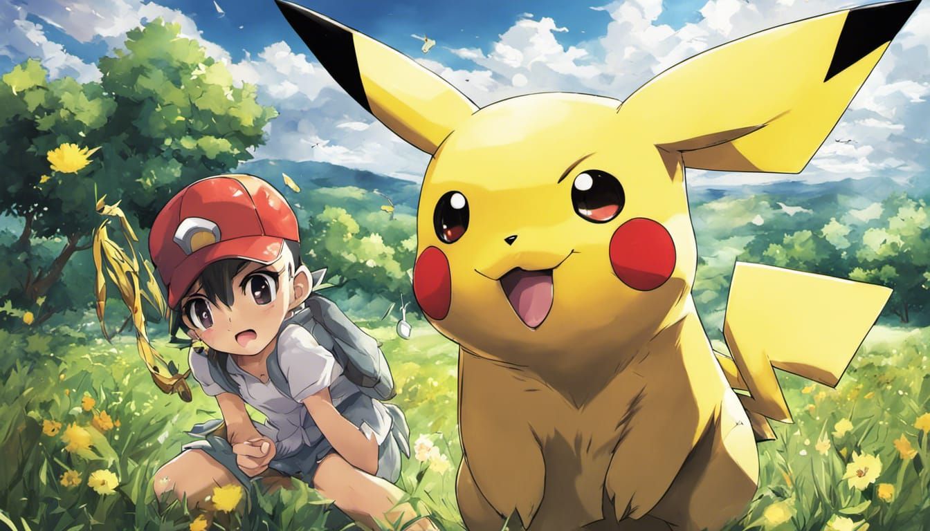 Dynamic Pikachu Anime Key Visual