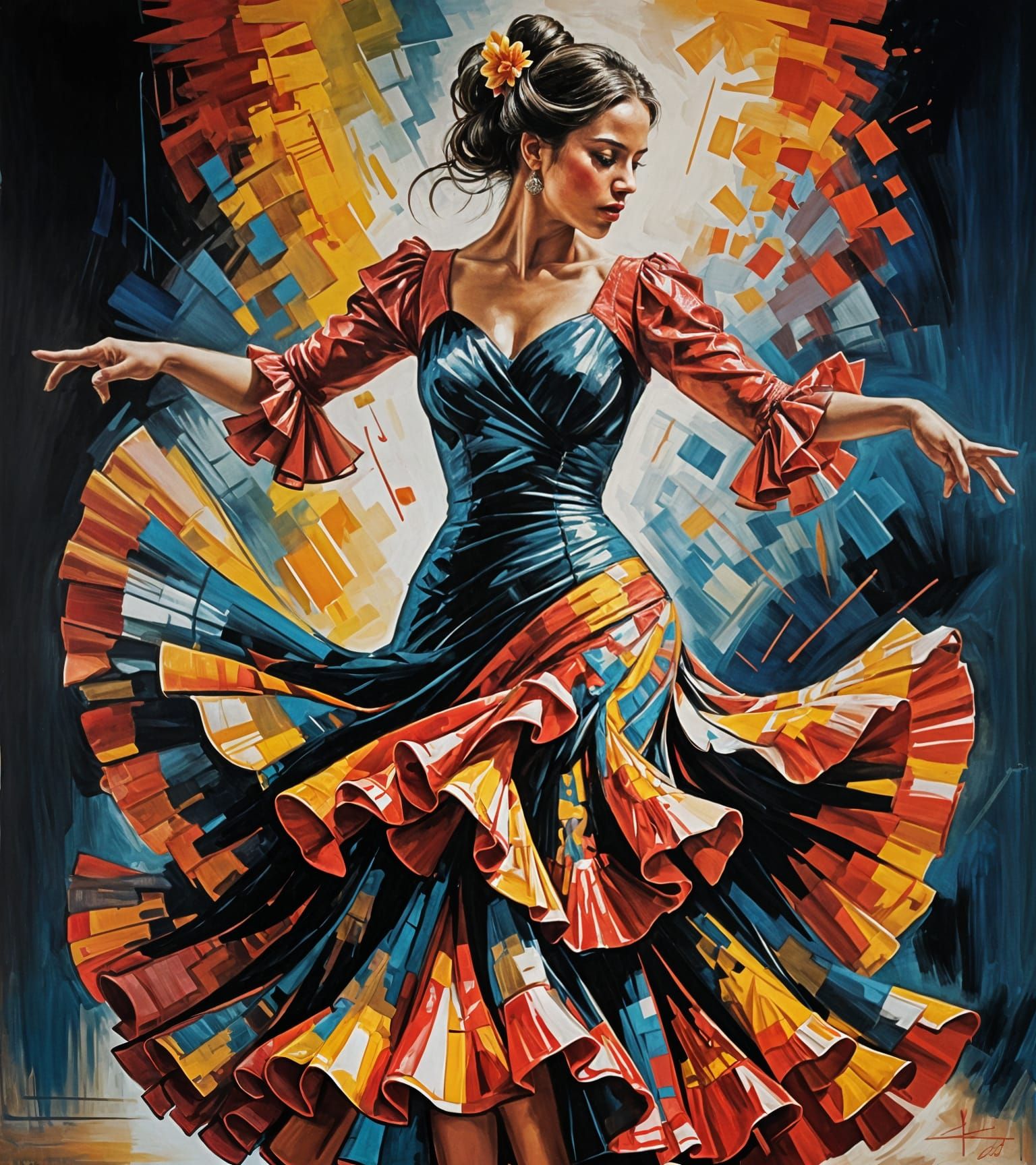 Duck as Flamenco Dancer