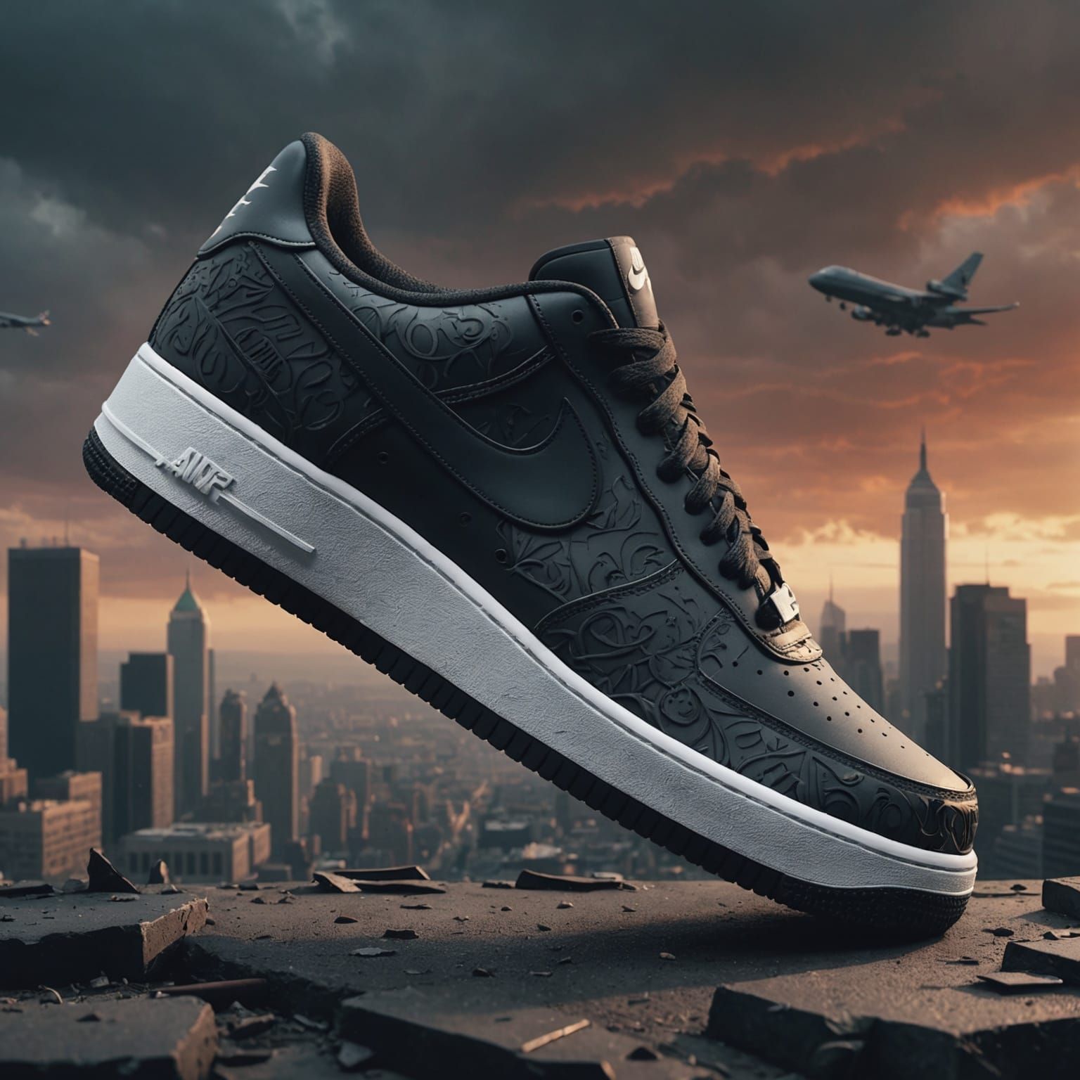 Nike Air Force 1: Digital Matte Painting
