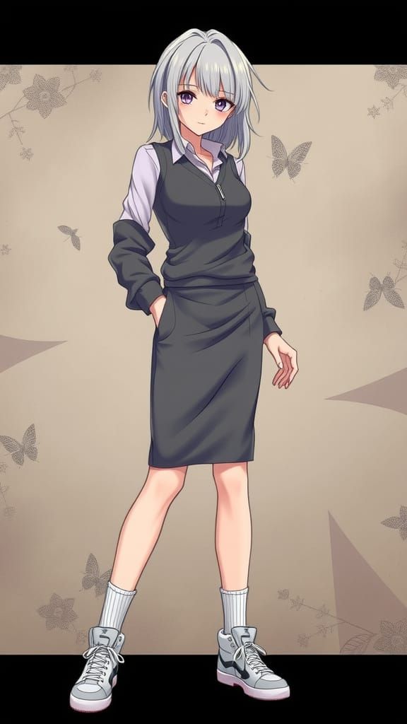 Surreal Anime Goddess Exudes Lawful Evil in Semi-Realistic S...