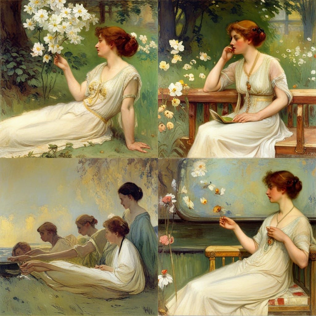 Lion in African Landscape, Wildlife Art