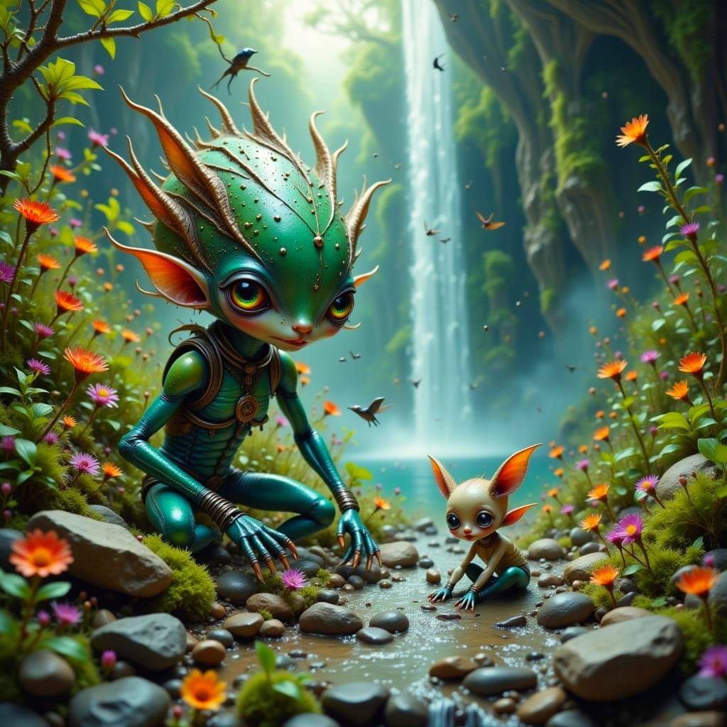 Whimsical Aliens in a Dystopian Wonderland