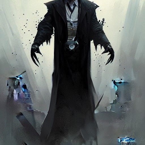 Sinister Undertaker in Hyperdetailed Style