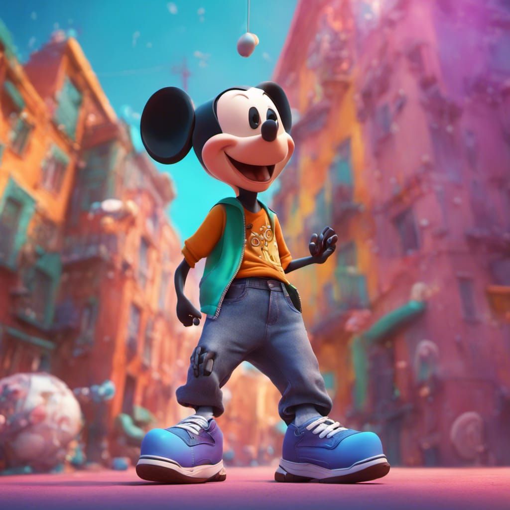 Hip hop Mickey Mouse