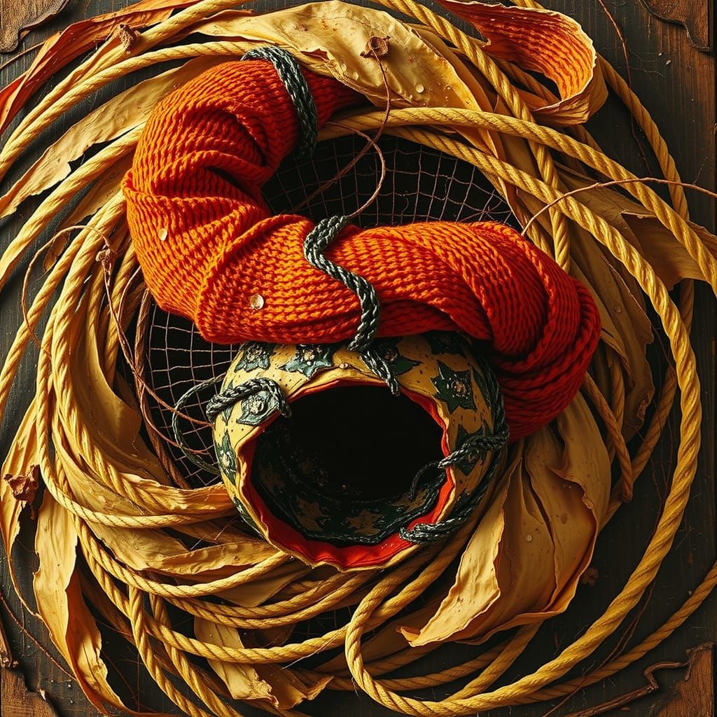 Abstract Swirling Forms in Dynamic Motion