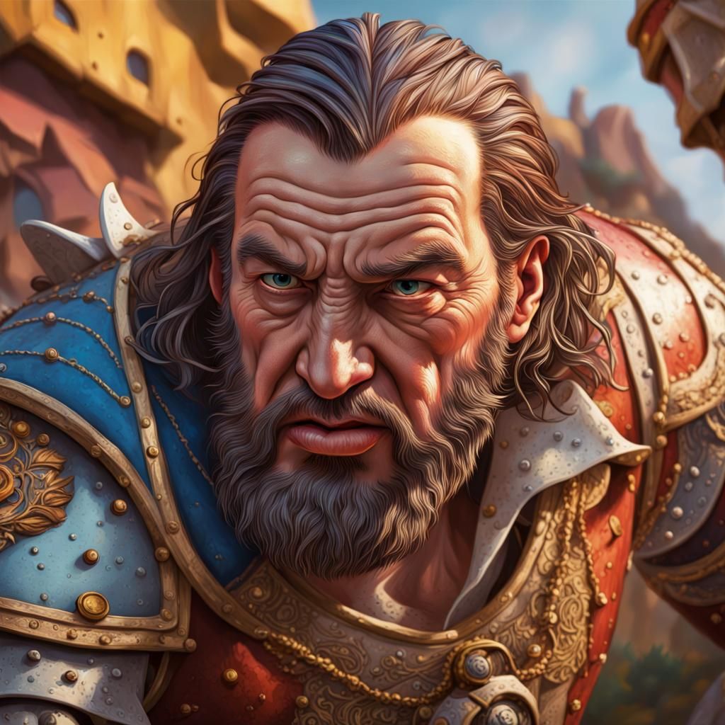 Gulliver and the King: Hyperrealistic Concept Art