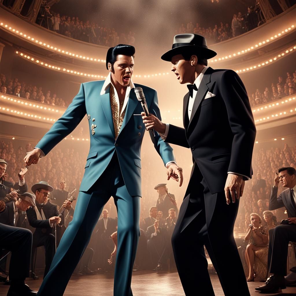 Epic Rap Battle in Digital Matte Painting