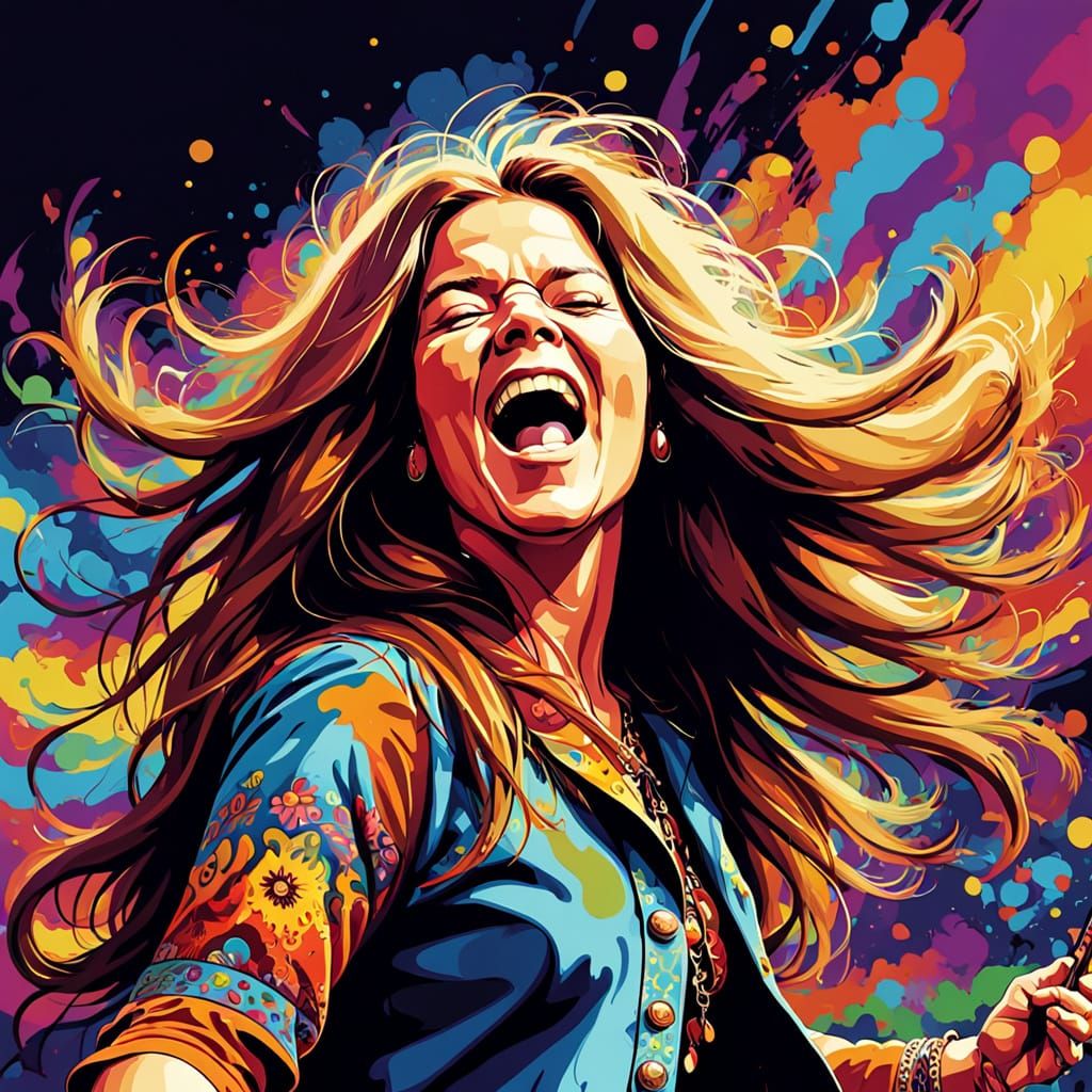 Janis Joplin Caricature at Monterey Pop