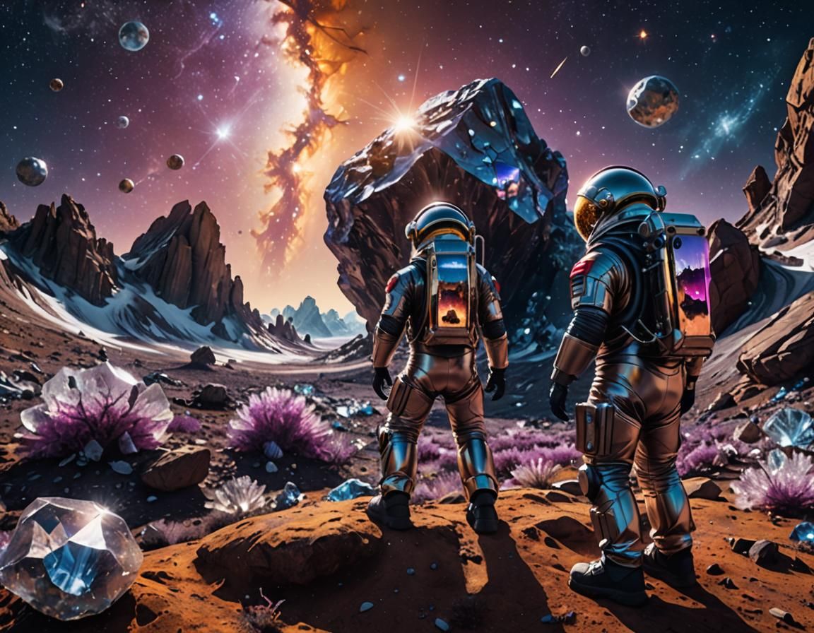 Astronauts Discover Giant Crystals in Cosmic Landscape