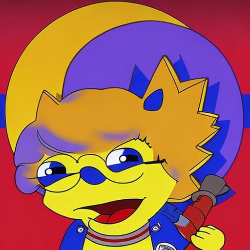 Lisa Simpson AI Generated Image