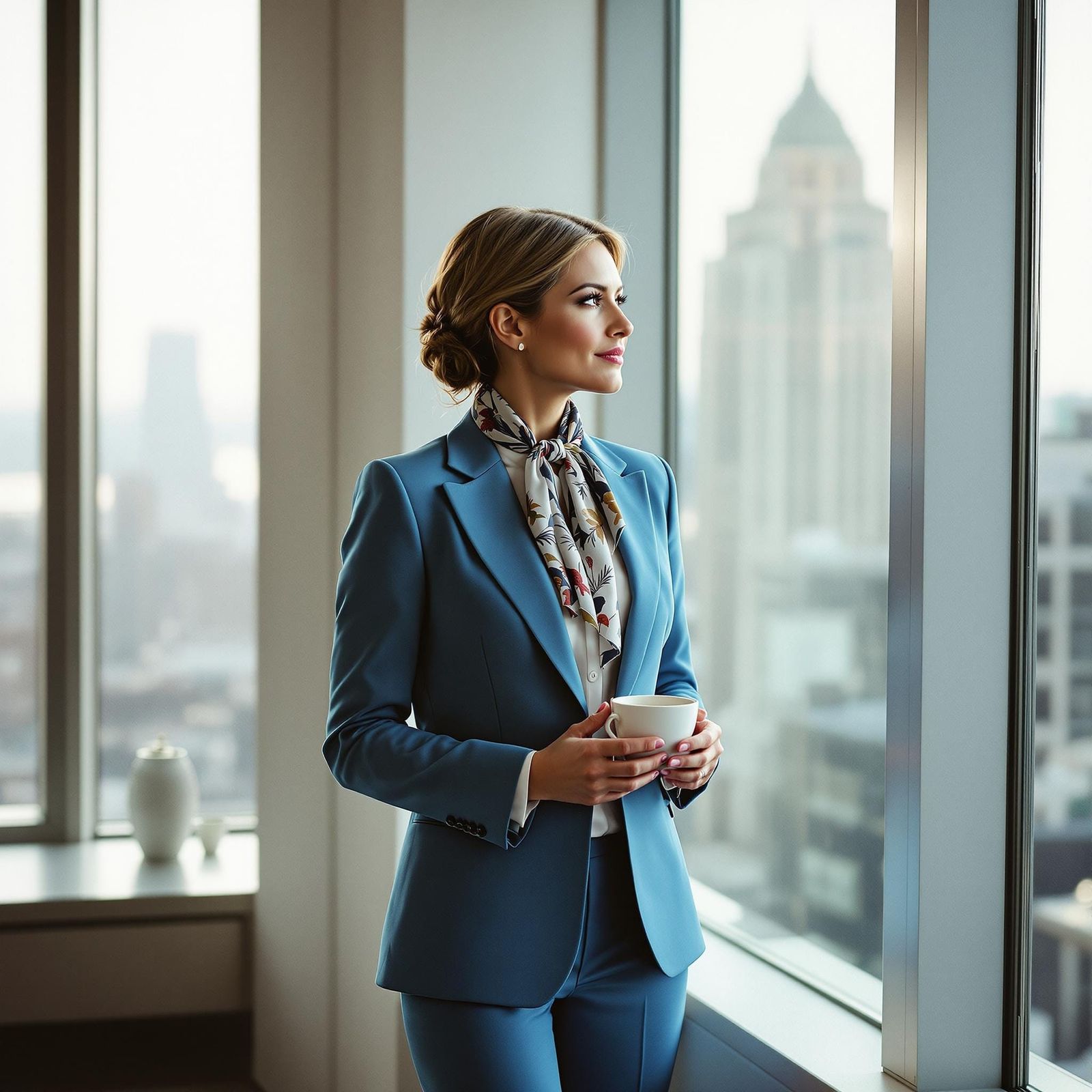 Confident Businesswoman in Modern Office: Portrait
