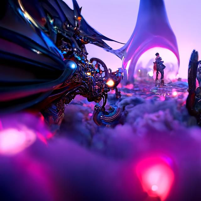 Magic Portal in Anime Style with Steampunk Elements