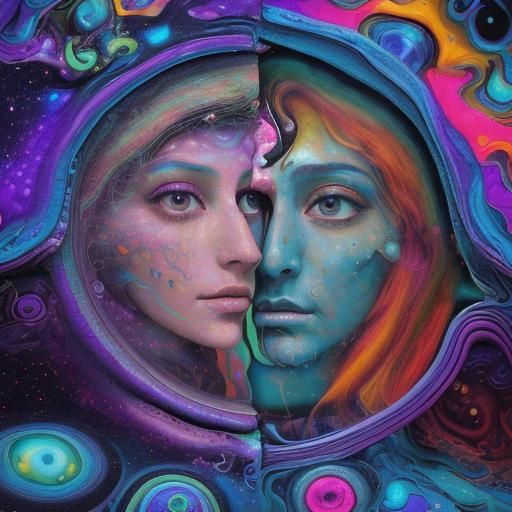 Psychedelic Android Dream: Technological Singularity Art