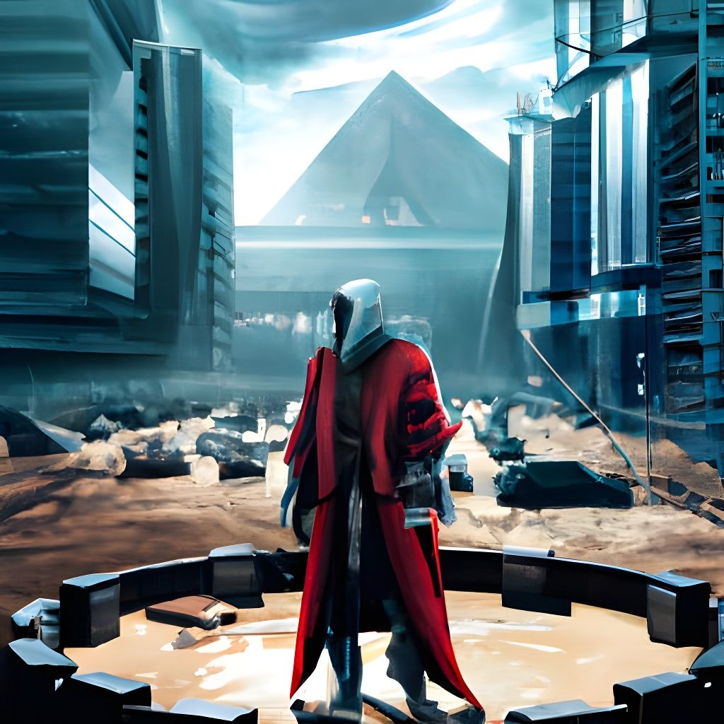 Judge Death in Mega City One: Photorealistic Landscape