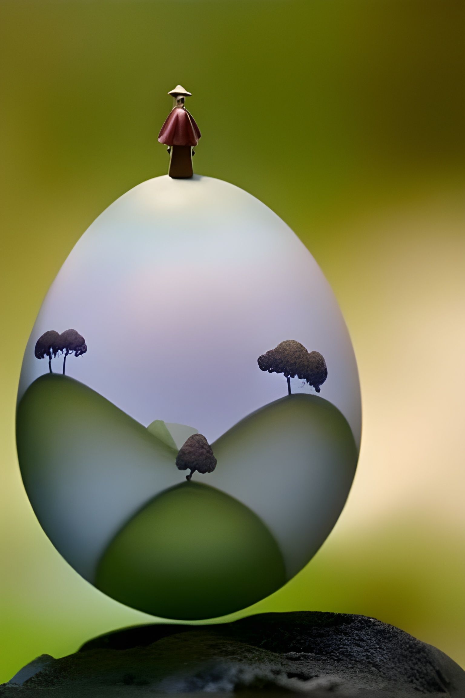 Anthropomorphic Easter Eggs in Fantasy Village