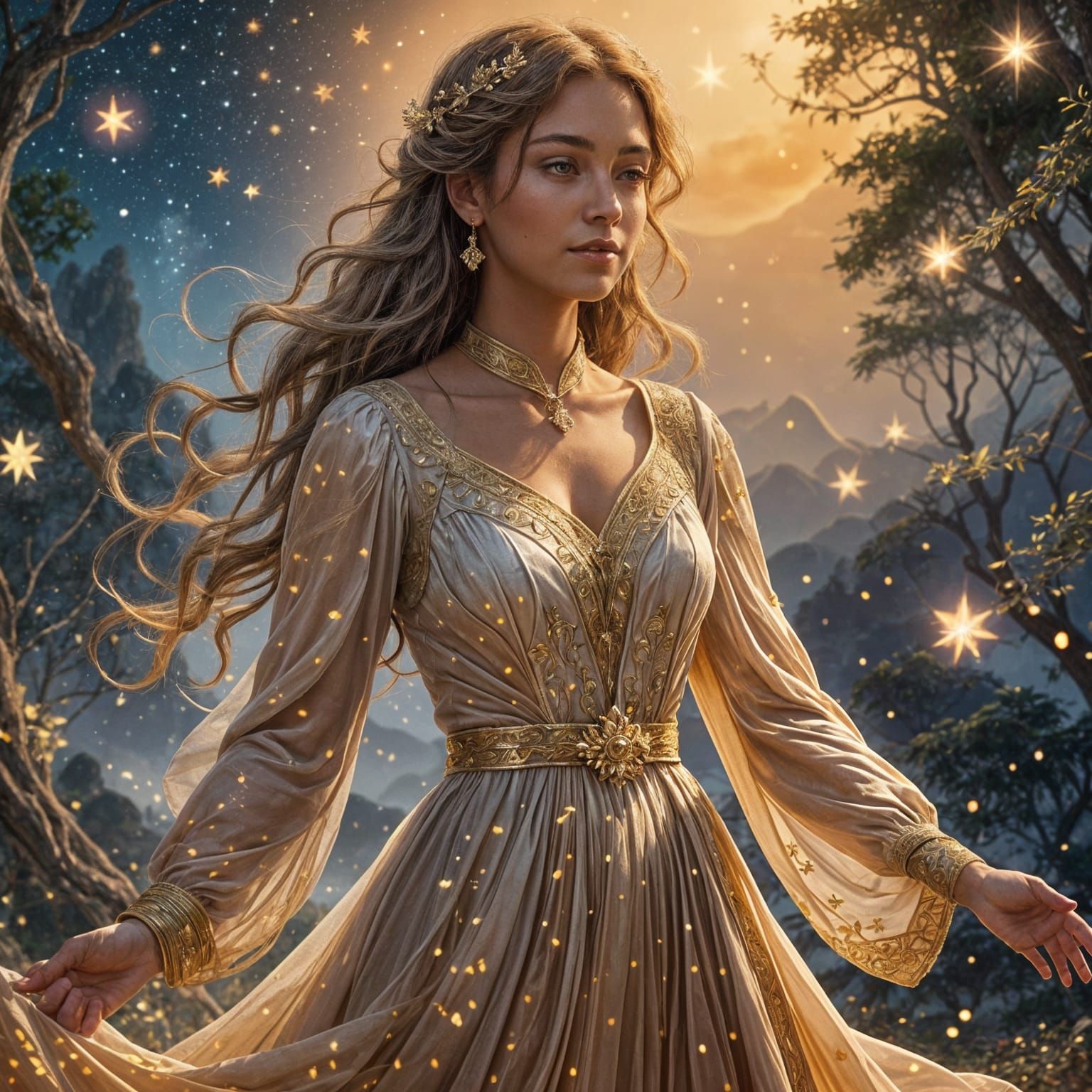 Ethereal Celestial Guardian Character Design